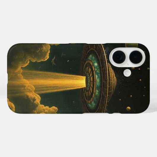 UFO-Kontakt Case-Mate iPhone Hülle (Rückseite (Horizontal))