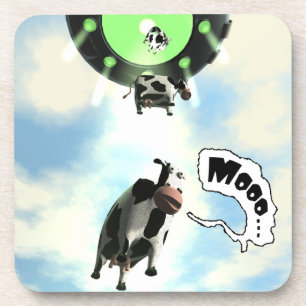UFO-Kuh-Abduktion Getränkeuntersetzer
