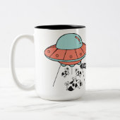 UFO Kuh Entführung Tasse (Links)