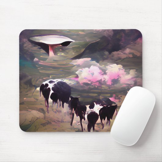 UFO-Kuhentführung Mousepad (Mit Mouse)