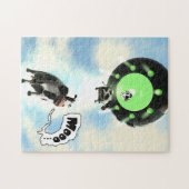 UFO-Kuhentführung Puzzle (Horizontal)