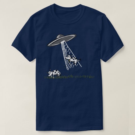 UFO-Kuhentführung T-Shirt (Design vorne)