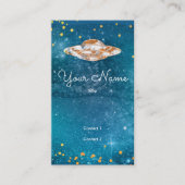 UFO - Kunstgalaxie - QR-Code Visitenkarte (Vorderseite)