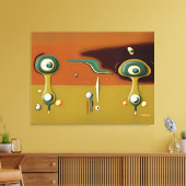 UFO-Landeplatz Leinwanddruck (Insitu (Wohnzimmer))