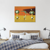 UFO-Landeplatz Leinwanddruck (Insitu (Schlafzimmer))
