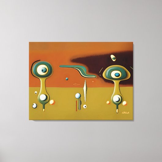 UFO-Landeplatz Leinwanddruck (Vorderseite)