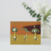 UFO-Landeplatz Postkarte (Stehend Vorderseite)
