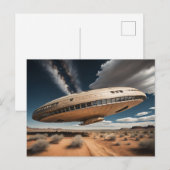 UFO-Landung Postkarte (Vorne/Hinten)