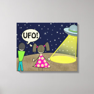 UFO LEINWANDDRUCK