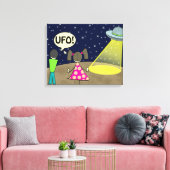 UFO LEINWANDDRUCK (Insitu (Wohnzimmer))