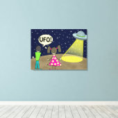 UFO LEINWANDDRUCK (Insitu (Holzboden))