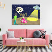 UFO LEINWANDDRUCK (Insitu (Wohnzimmer))