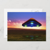 UFO Lights Postkarte (Vorne/Hinten)