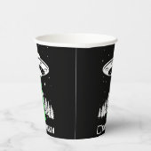 UFO, lustiges UFO, fliegende Untertasse, Entführun Pappbecher (Rechts)