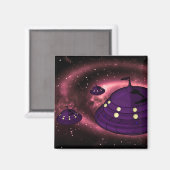 UFO MAGNET (Vorderseite/Rückseite)