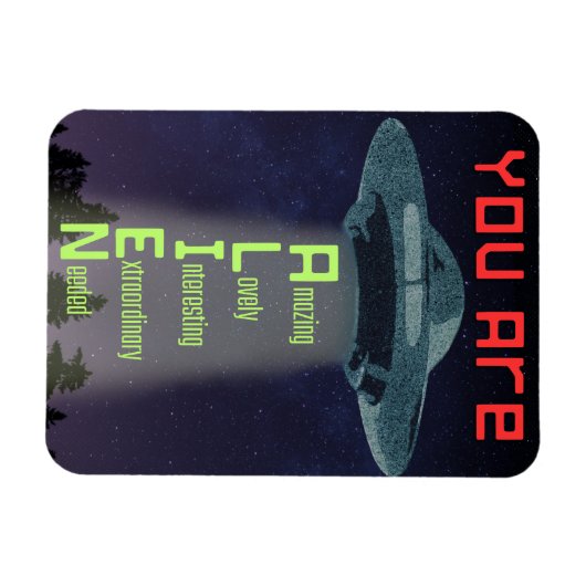 UFO Magnet (Horizontal)