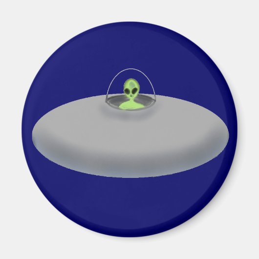 UFO-Magnet (blau) Magnet (Vorne)