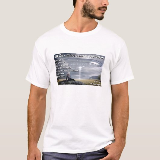 UFO Mind Kontrolle (light) T - Shirt (Vorderseite)