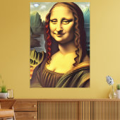 Ufo Mona Lisa Galactic Canvas Print Leinwanddruck (Insitu (Wohnzimmer))