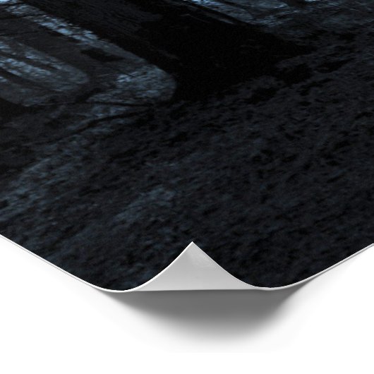 UFO-Mond-Waldposter Poster (Ecke)