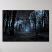 UFO-Mond-Waldposter Poster (Vorne)