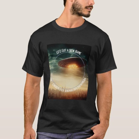 UFO Neuer Name UAP Unidentifizierte anomalische Ph T-Shirt (Vorderseite)