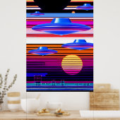 UFO Nostalgie Poster (Küche)