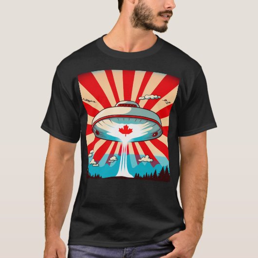 Ufo Over Canada T-Shirt (Vorderseite)