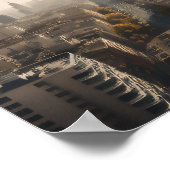 UFO Over City Poster (Ecke)