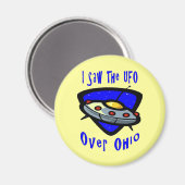 UFO Over Ohio Magnet (Vorderseite/Rückseite)