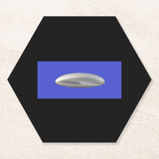 UFO-Partyartikel Untersetzer (Vorderseite)