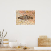 UFO Petroglyph - Talking Canyons, New Mexico Poster (Küche)