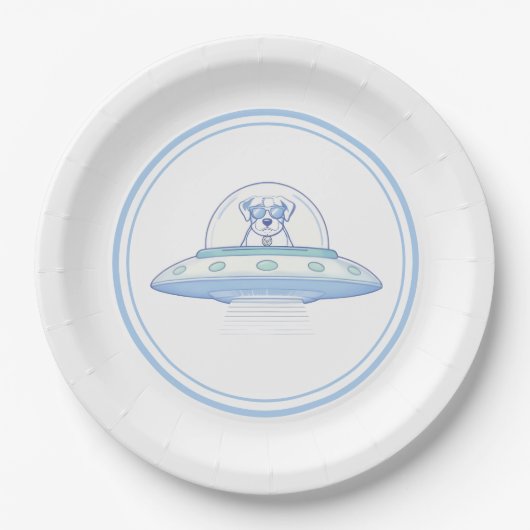 UFO PETS - Baby Shower - Pappteller (Vorderseite)