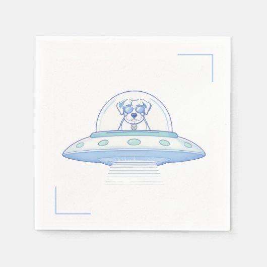 UFO PETS - Baby Shower - Serviette (Vorderseite)