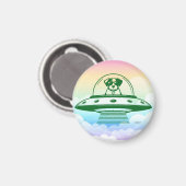 UFO PETS MAGNET (Vorderseite/Rückseite)