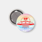 UFO PETS MAGNET (Vorderseite/Rückseite)