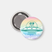 UFO PETS MAGNET (Vorderseite/Rückseite)