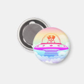UFO PETS MAGNET (Vorderseite/Rückseite)