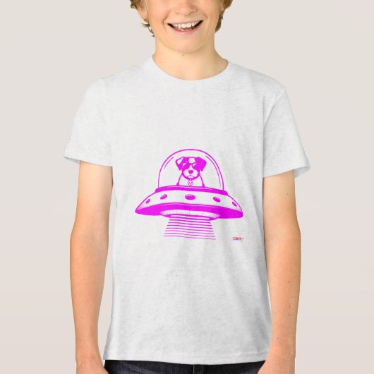 Ufo Pets Tri-Blend Shirt (Vorderseite)