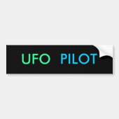 UFO PILOT AUTOAUFKLEBER (Vorne)