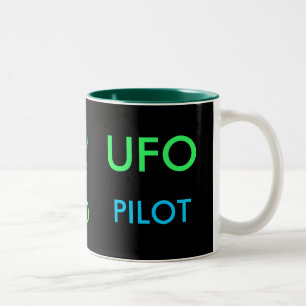 UFO PILOT-Tasse Zweifarbige Tasse