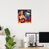 Ufo Pin-up Poster (Heimbüro)