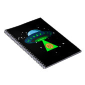 UFO Pizza Pick Up Notizblock (Rechte Seite)