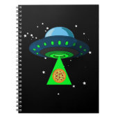 UFO Pizza Pick Up Notizblock (Vorderseite)