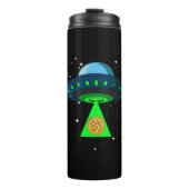 UFO Pizza Pick Up Thermosbecher (Vorderseite)