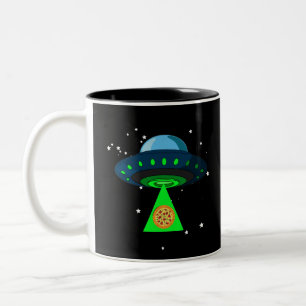 UFO Pizza Pick Up Zweifarbige Tasse
