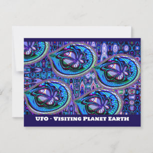 UFO - Planet Erde besuchen Postkarte