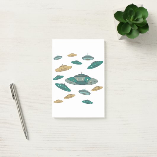 UFO POST-IT KLEBEZETTEL (Büro)