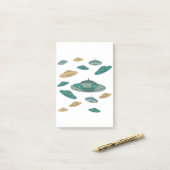 UFO POST-IT KLEBEZETTEL (Auf Schreibtisch)