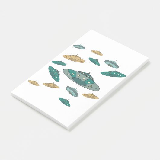 UFO POST-IT KLEBEZETTEL (angewinkelt)